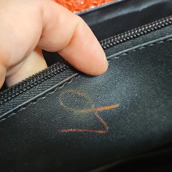 Red Snake Embossed Chain‎ Shoulder Bag Women's Fashion Clutch - Picture 14 of 15